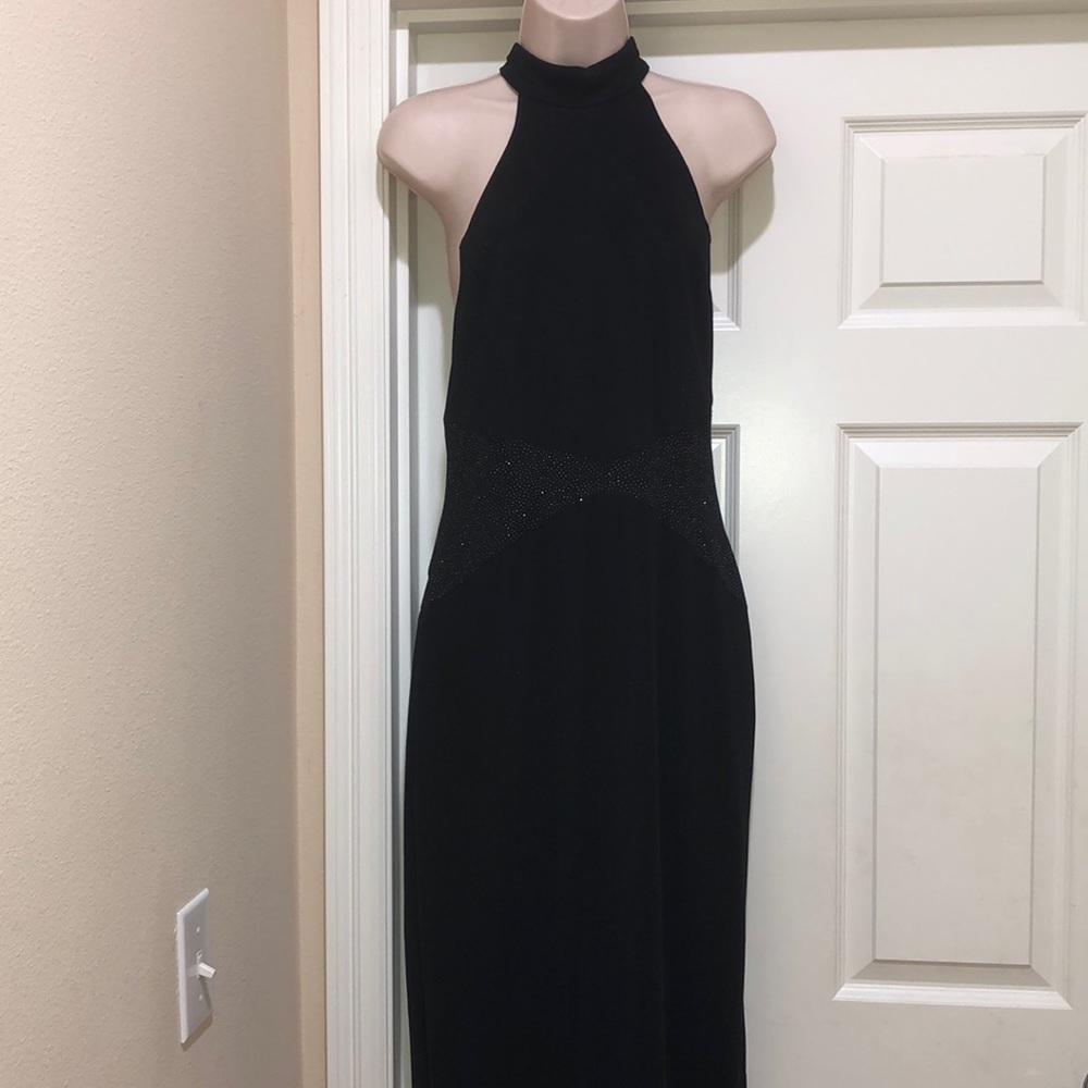 EUC Scott McClintock Black Sparkly Dress Size 8